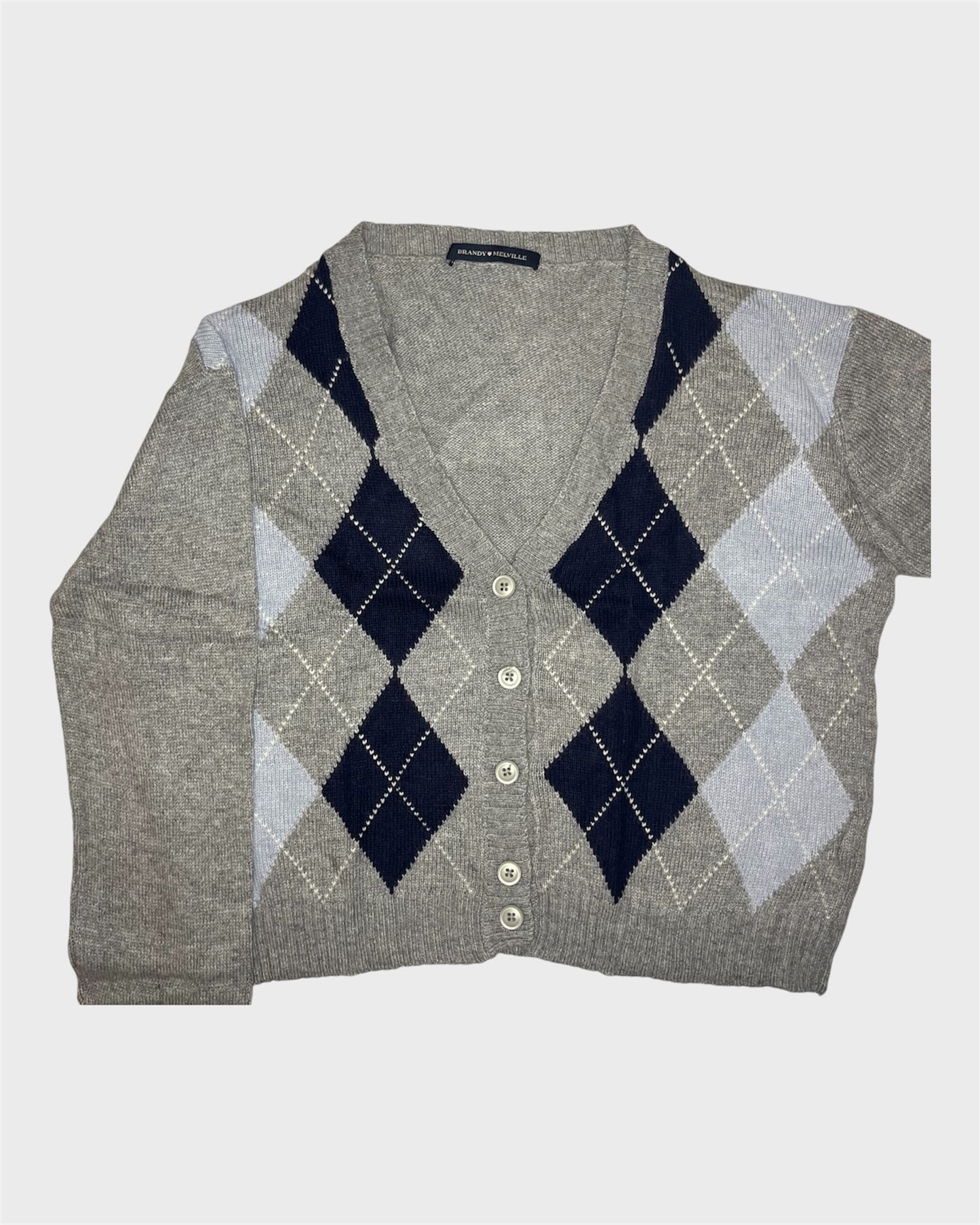 Brandy Melville Argyle Cardigan