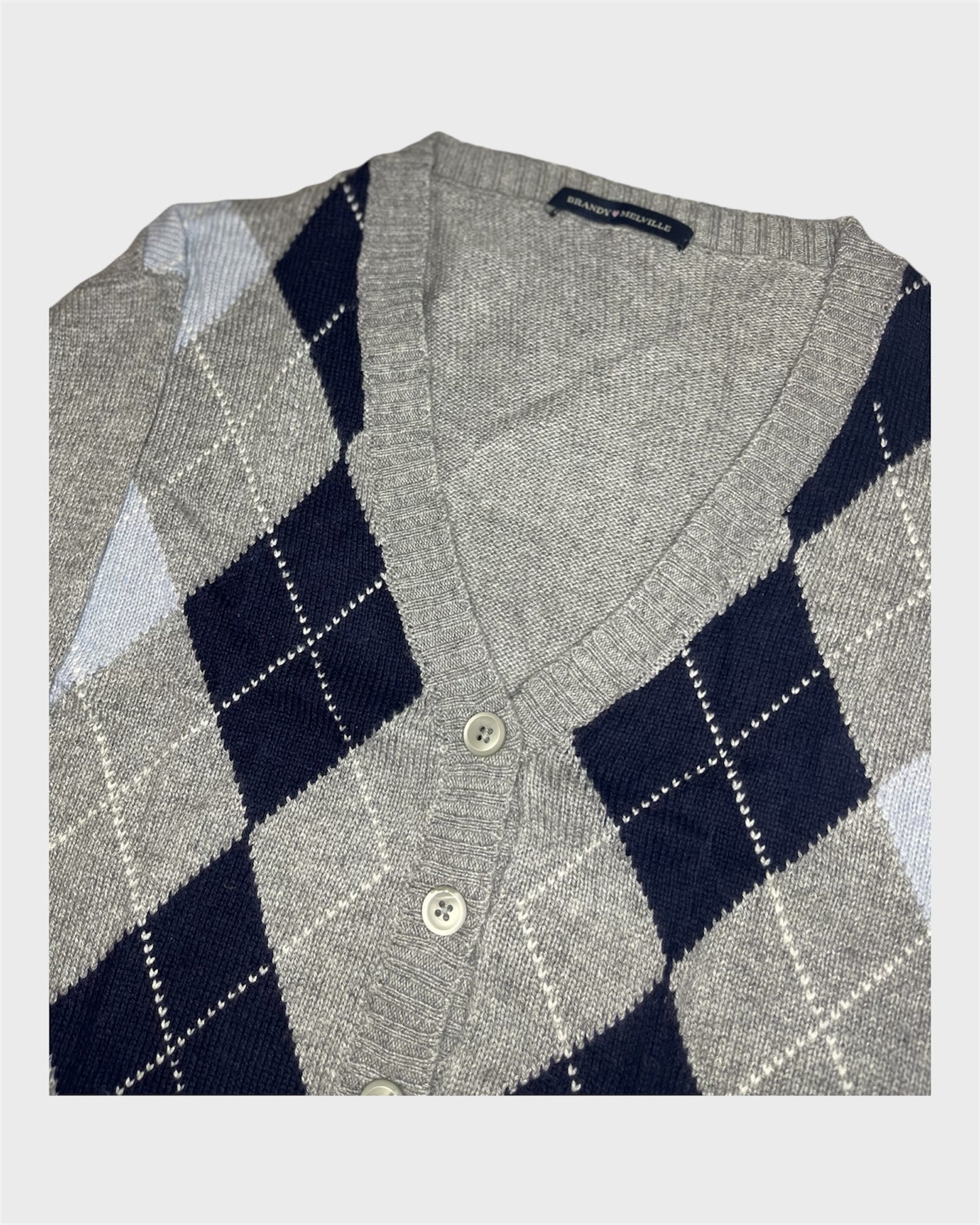 Brandy Melville Argyle Cardigan