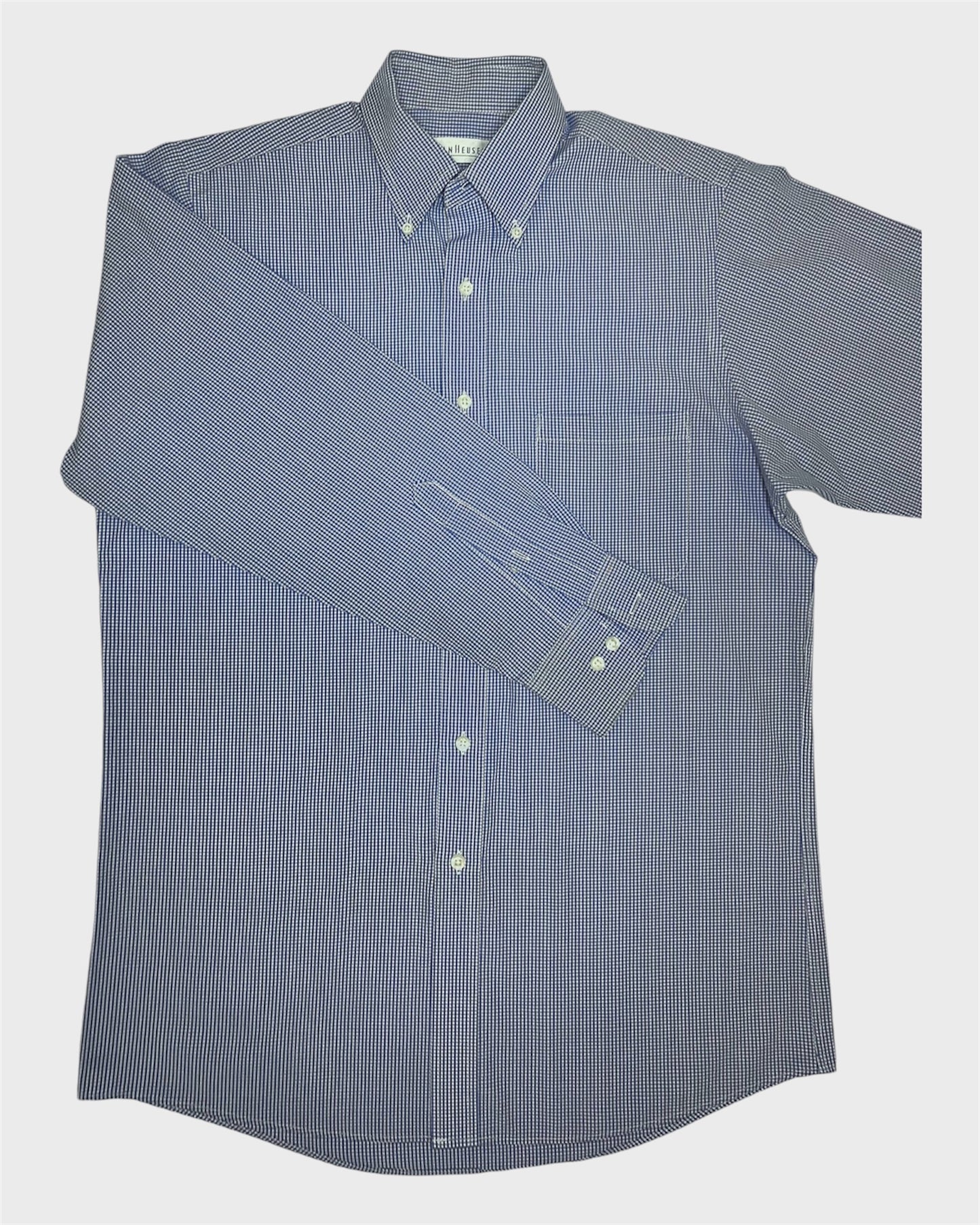 Van Heusen Blue and White Checked Shirt
