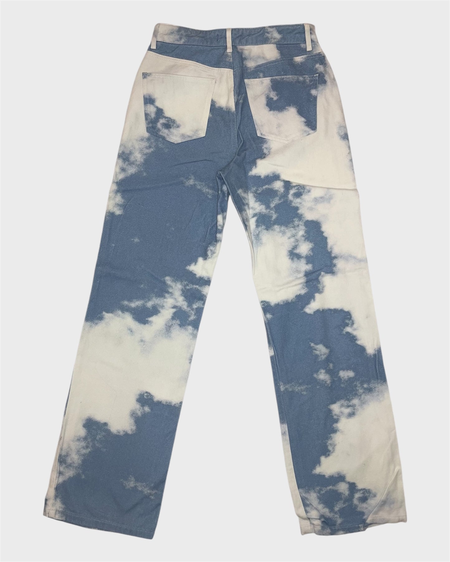 Jaded London Baggy Cloud Printed Jeans