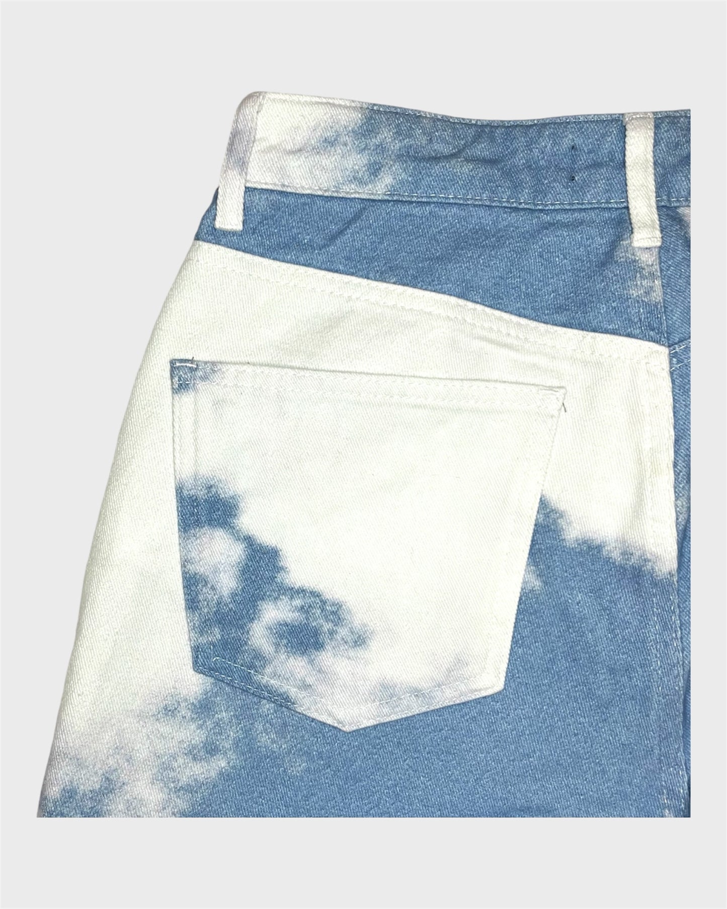 Jaded London Baggy Cloud Printed Jeans