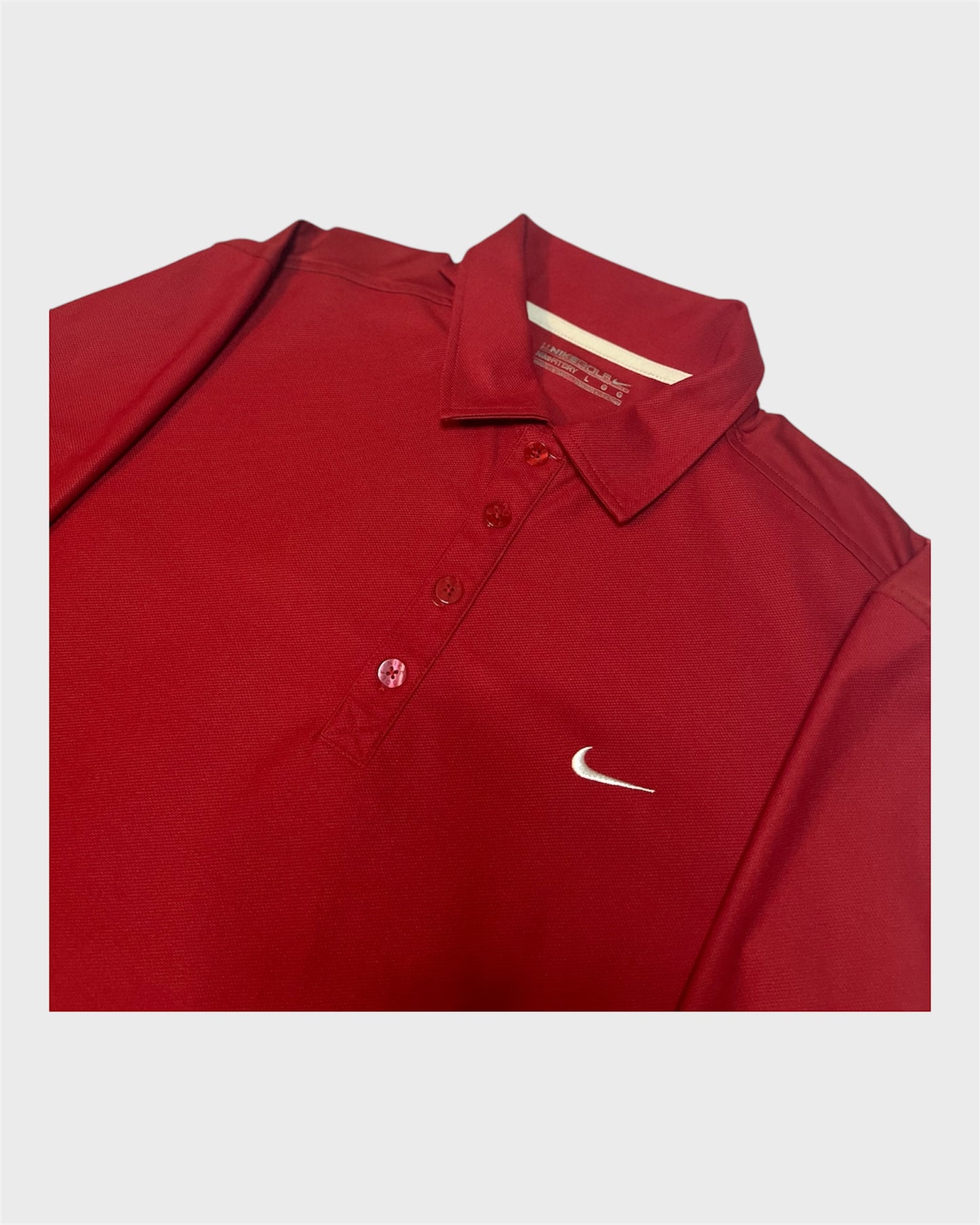 Nike Golf Red Long-sleeve Polo
