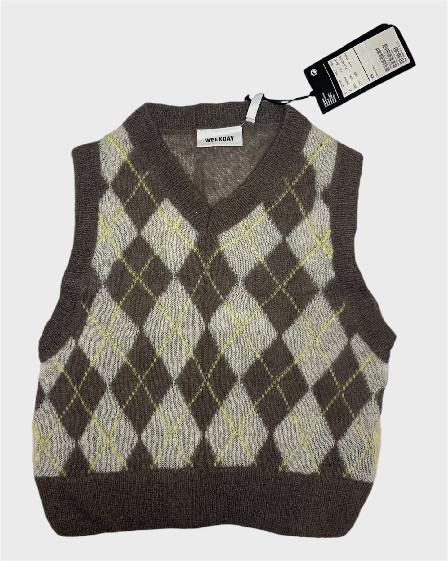 Weekday Argyle Sweater Vest